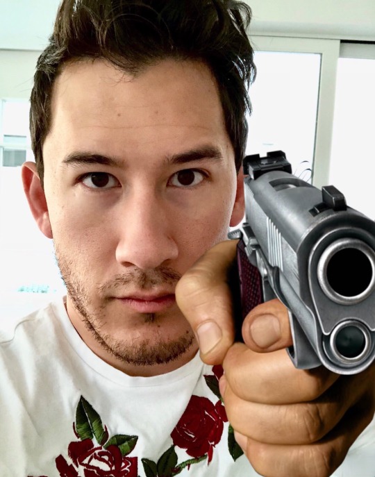 wilfcrd:  Anyway here’s mark with a gun for your meme needs   Tomorrow you cry?You gonna go bye.