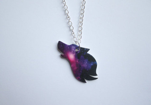 Cosmic Wolf Necklace, $15.25