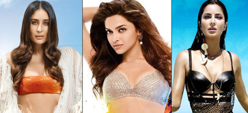 Kareena Kapoor, Deepika Padukone and Katrina Kaif