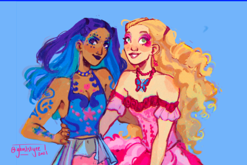 skyedrawss:i painted some barbie mermaidia doll designs at 2 am last night so here 