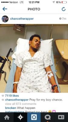 elevatormag:  CHANCE THE RAPPER HOSPITALIZED: