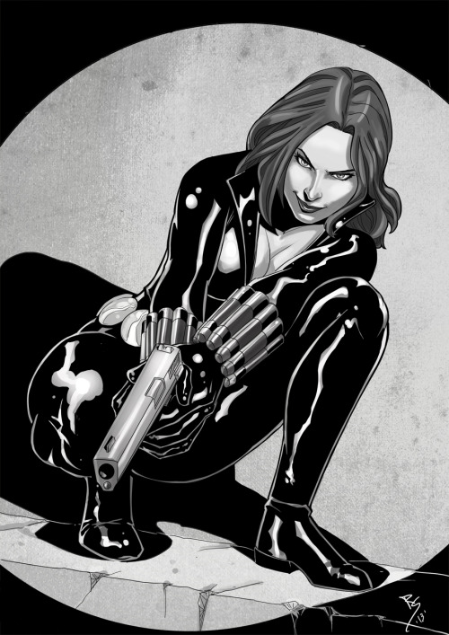 thehappysorceress:  Black Widow by Rui Silveira. 