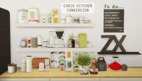 Curio kitchen conversion - 40 meshes (Ts2-Ts4)Download at mio-sims