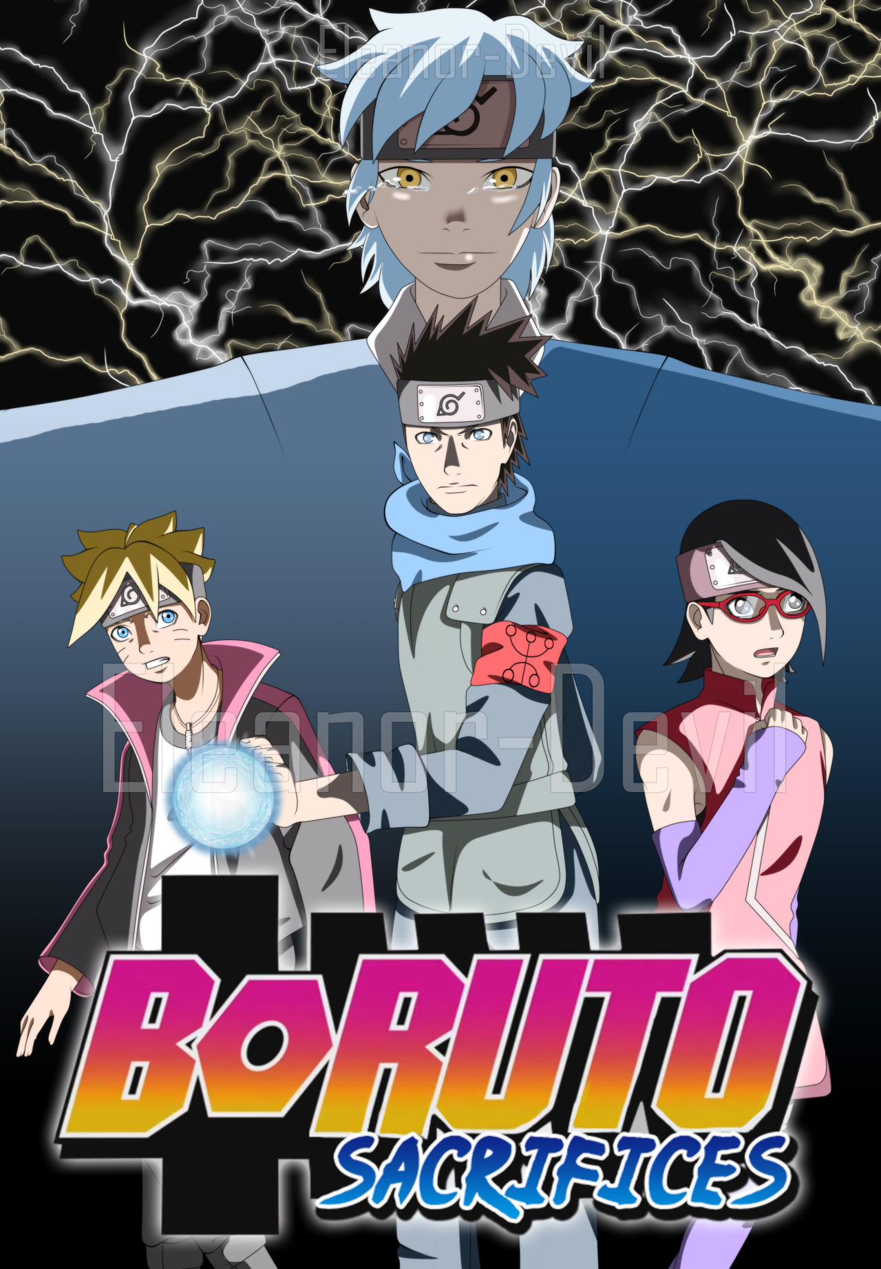 Boruto is the son of the famed Uzumaki Naruto but Sarada Uchiha is