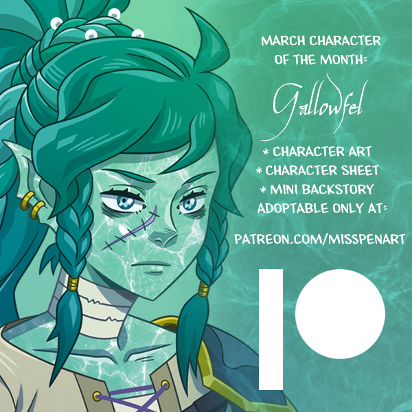 MISSY PENA ART — Meet Gallowfel, the March character of the month...