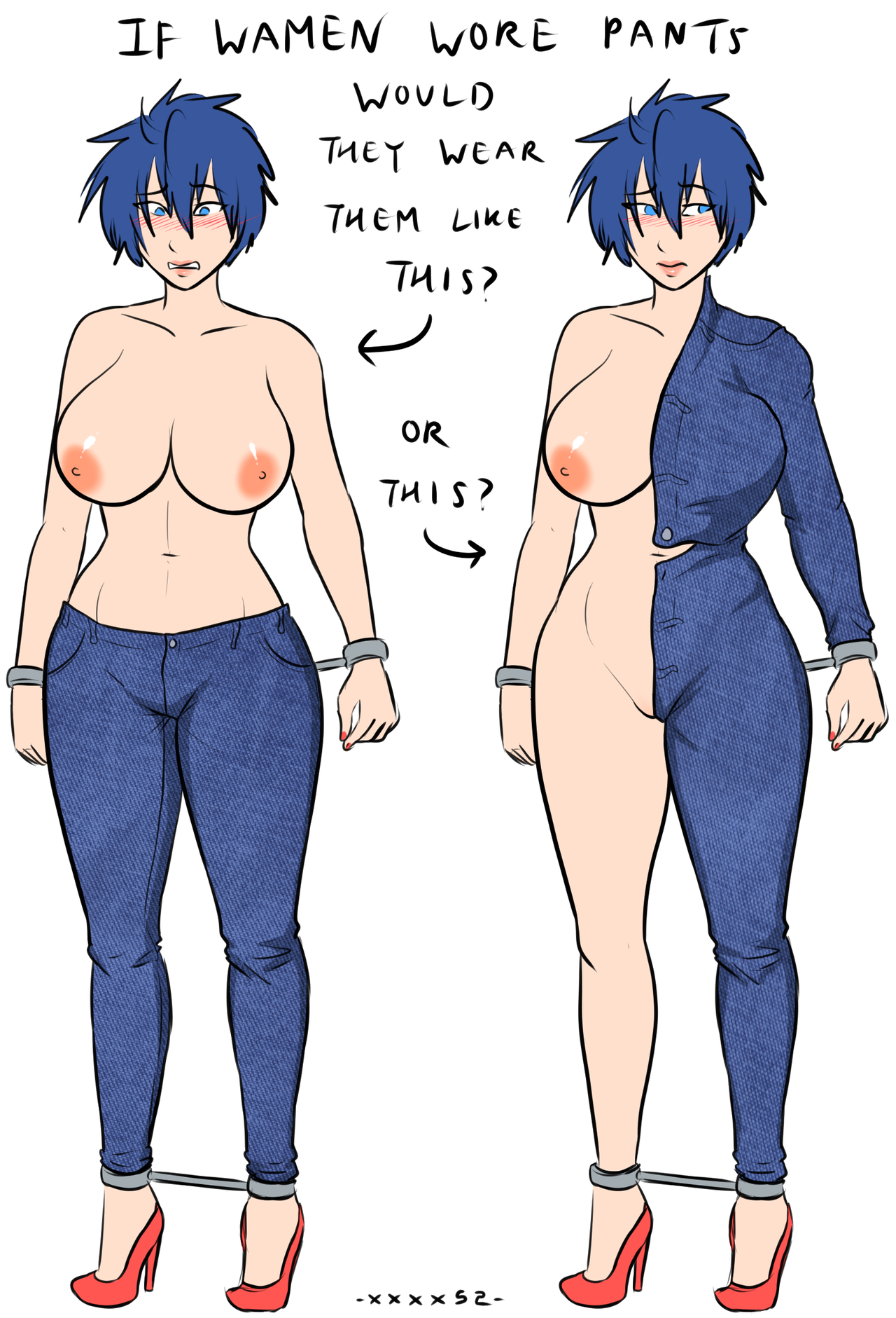 sasoriharem:  Stupid parody of an old meme but I really wanted to draw it.…then
