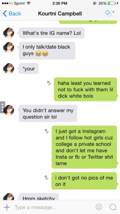 whitecollegegirlwantsbbc: Young teenage Kourtni already addicted to bbc