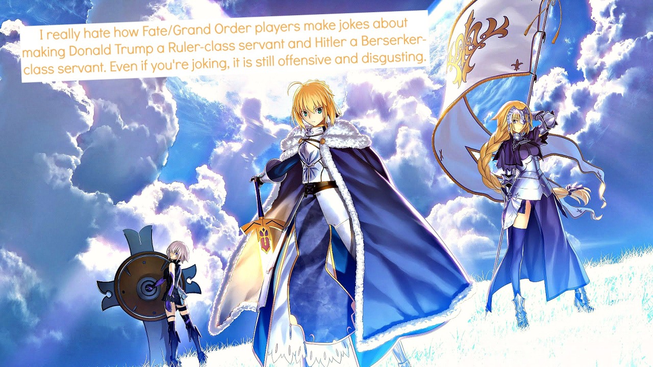Confessions of an Animangaholic — “I really hate how Fate/Grand Order  players make...