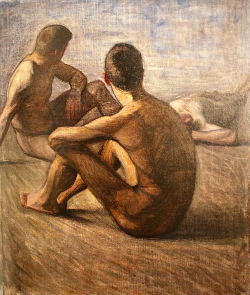 antonio-m:  “Studie till Flottans badhus”, (Study for the Naval Bathhouse), c.1907 by Eugène Jansson (1862–1915). Swedish painter.