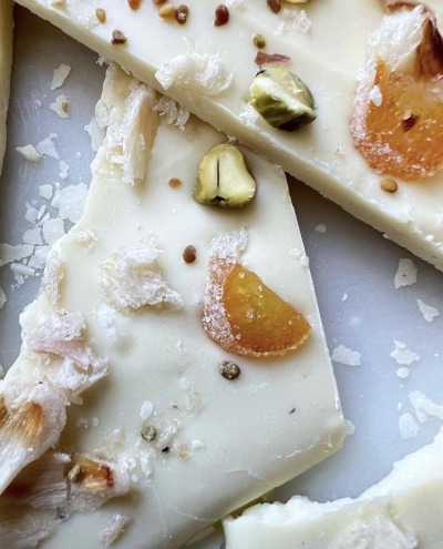 XXX wild-gastronomy:White Chocolate Bark with photo