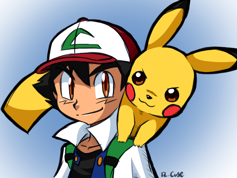 rcasedrawstuffs: Ash   I just watched “Pokemon the movie: I choose you” on TV.