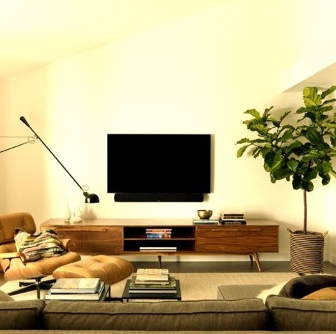 Family Room OpenExample Of A Large Trendy Open Concept Medium Tone Wood Floor Family Room Design With