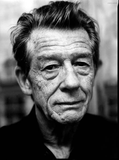zero-void:“As Beckett said, it’s not enough to die, one has to be forgotten as well.” - John Hurt   