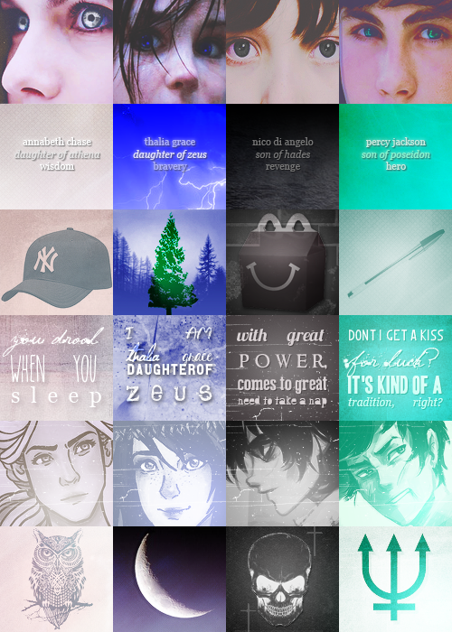 ghost-nico:  • Percy Jackson &amp; the Olympians (x. x.)  → fav characters