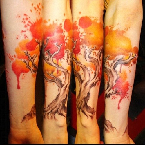 chillynorway:  Watercolor Tattoos pt. 2  porn pictures