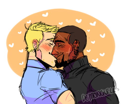 demonquills:  Reaper76week: “How We Were and still are” -History/DecayThey smooch :UBonus: