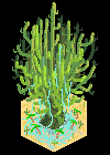 Some More Desert Places. After A World Tree, A World Cactus. Also A Shitty Animation. The Fruit Are Melons