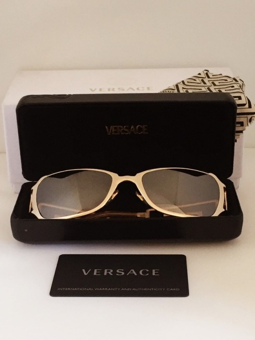 Vintage gold versace sunglasses. 