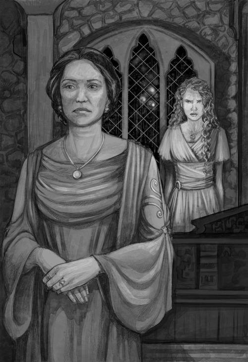 The queen stood, and moved heavily to the casement. “I do not make such decisions lightly, Angharad.
