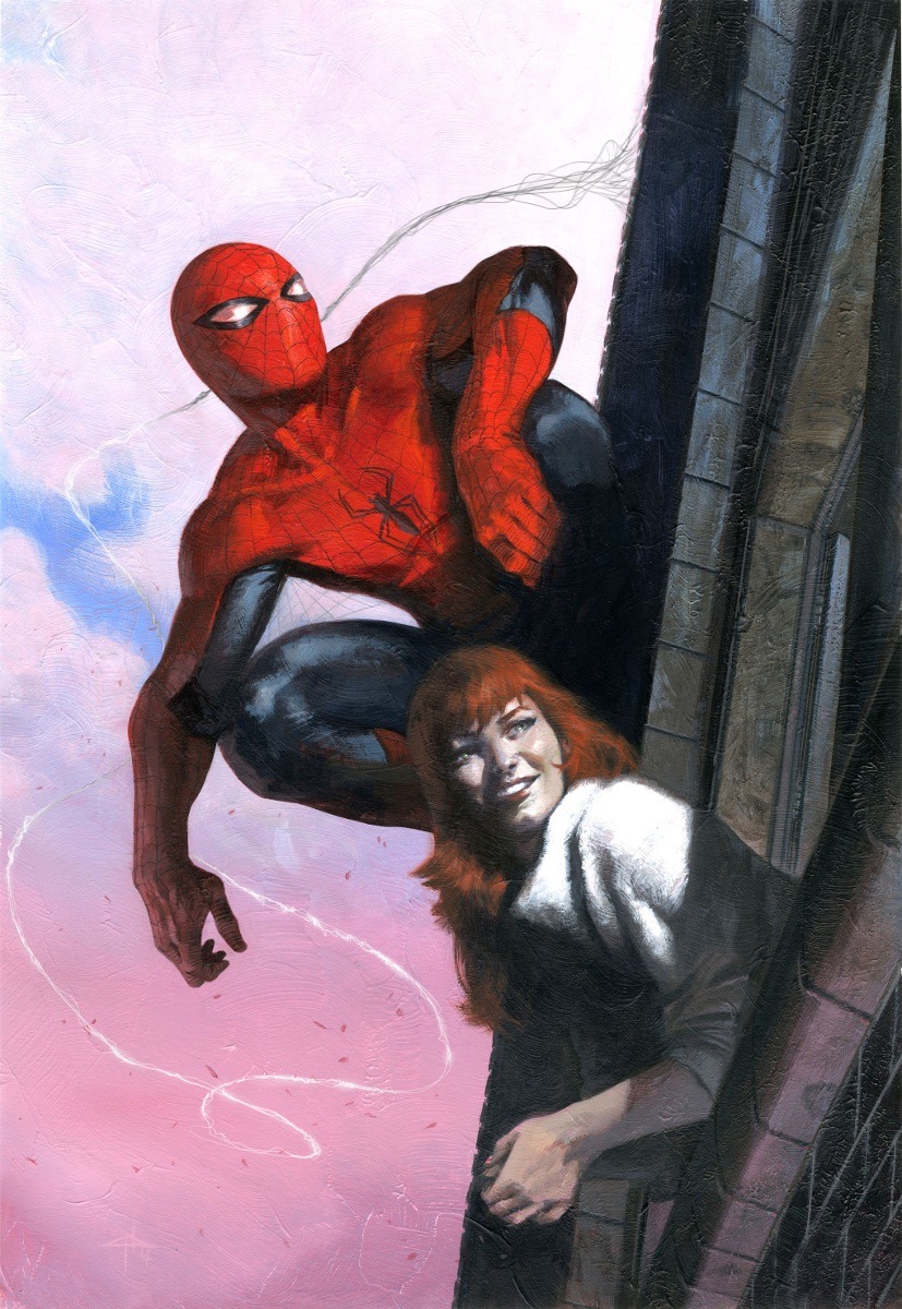 comicbookartwork:  GABRIELE DELL’OTTO - SPIDER-MAN AND MARY JANE WATSON