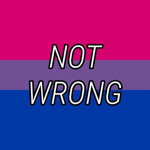 (Image description: six images with the bisexual flag as a background and text in the center. They r