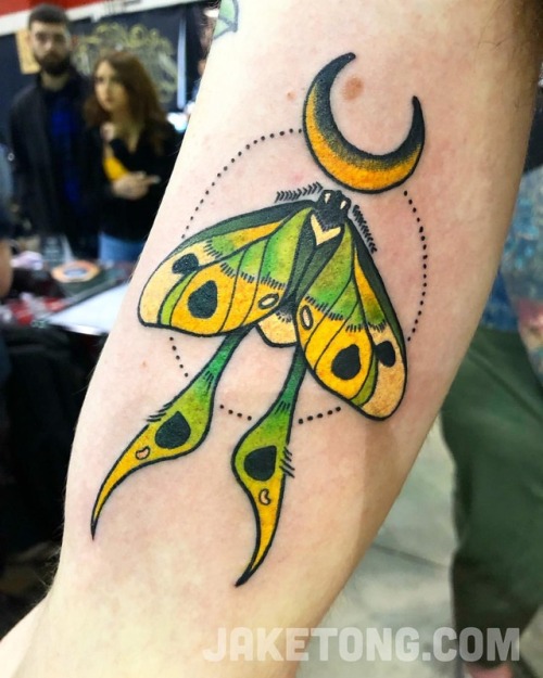 Thanks Collin for snagging this moth #design from one of my flash sheets. Done at @villainarts #chic