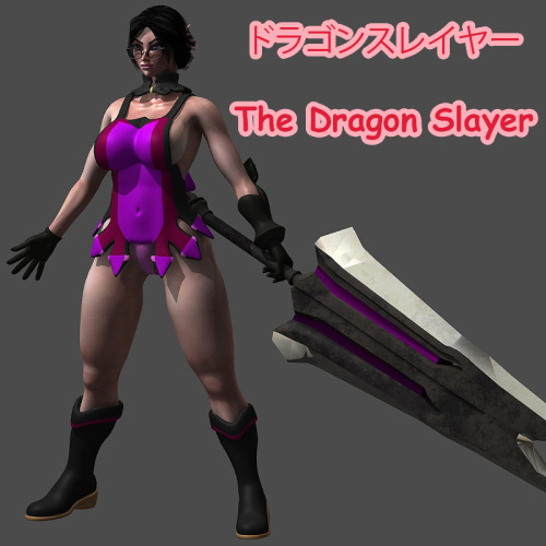 Porn photo  The  Dragon Slayer Rigged low-poly 3d model
