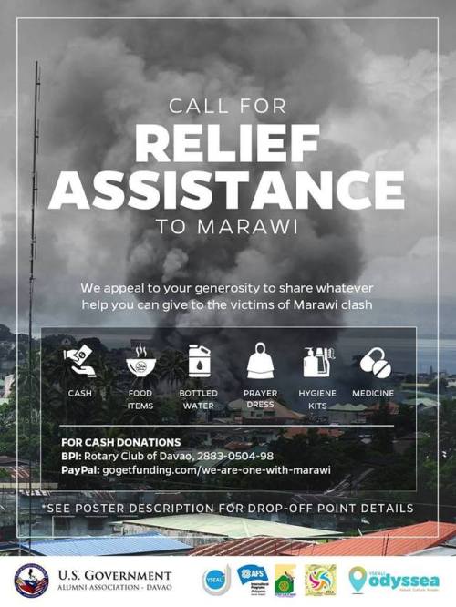 zuzusexytiems:IMPORTANT: DONATIONS FOR MARAWIHi guys. Reposting this from the US Government Alumni A