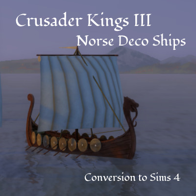 Viking ships for world deco