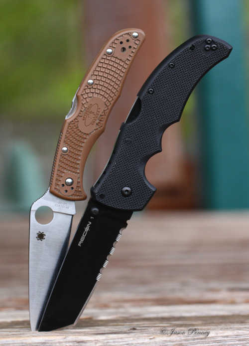 military-life:Cold Steel Recon 1 Spyderco Endura4  