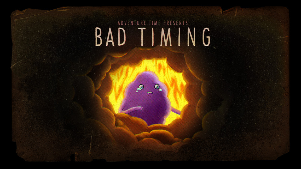 Bad Timing - title card designed by Lyle Partridge painted by Nick Jennings