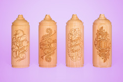 betype:    Wooden spray cans 2015 by  z i c s /  Malet Thibaut