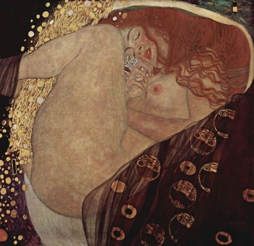 sadgirlophelia:“Danae” (1908) by Gustav Klimt