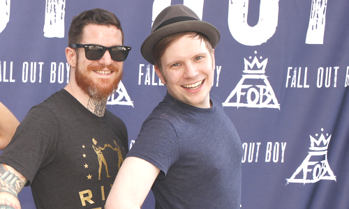 holytrinityofemos:  Patrick and Andy being cute at today’s Meet and Greet