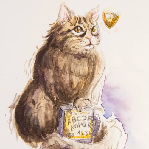 Roscoe! #catwatercolor #watercolorpet #catillustration #tabbycat  www.instagram.com/p/CEGwTr