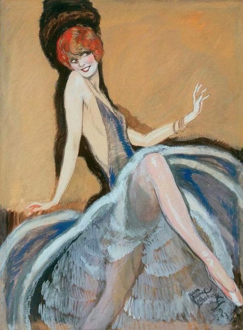 La Danseuse, Diane Belli 1923 by Jean-Gabriel Domerque