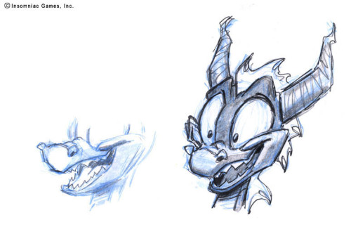 eatmyvision: Original Character Design of Spyro from Insomniac Games! I grew up playing the Spyro ga