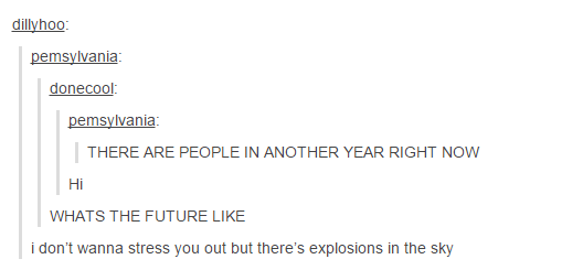 itsstuckyinmyhead:  New Years on Tumblr