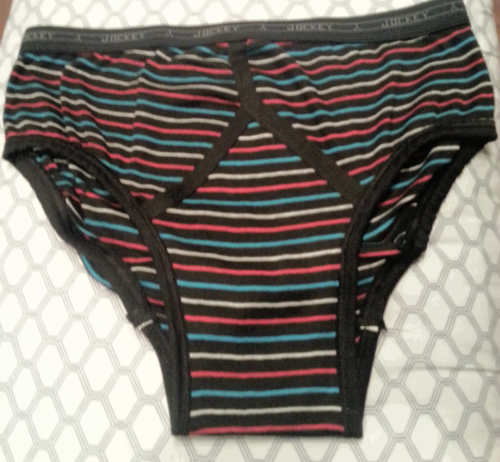 jckybriefs4me:  Got some vintage Jockey briefs on EBay!    The black briefs with bright stripes are trippy…  think anyone at work today will suspect I have these on under my slacks? 