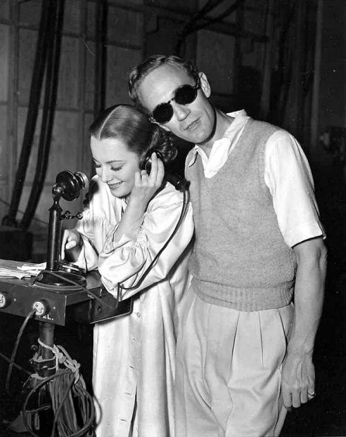 Olivia De Havilland And Leslie Howard On The Set Of Its Love Im After, 1937