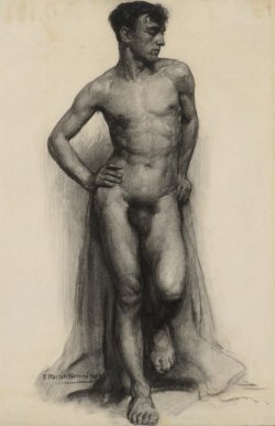 19thcenturyboyfriend:  Male nude study, Ernest