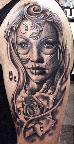  - (via Tattoo Artist - Daniel Rocha - Muerte tattoo)