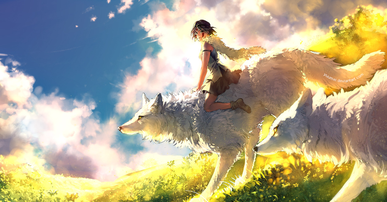 maid-en-china:  Tribute to my favorite Miyazaki movie of all time. Princess Mononoke