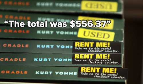micdotcom:  These are just some of the answers to our textbooks cost question yesterday. On top of skyrocketing tuition costs, substantial living expenditures and the terrifying, ever-present specter of college debt, students must also grapple with the