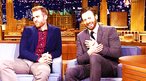 bussykween:  Chris Evans and Scott Evans (his openly gay brother) 