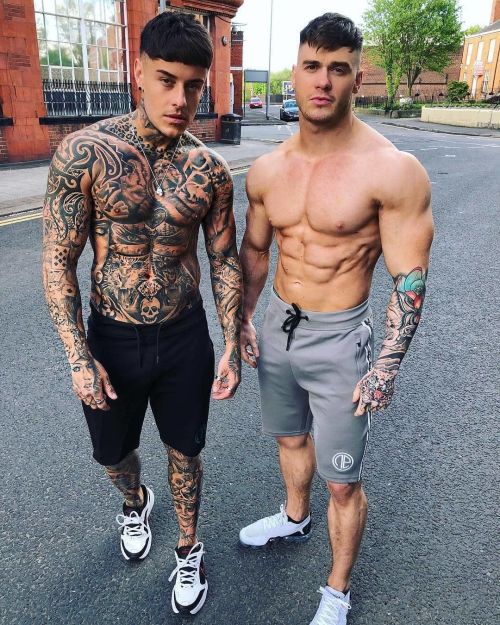 Random hot muscle men