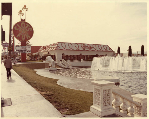 vintagelasvegas:  Slots-a-Fun. Las Vegas, 1973.  Circus Circus removed a merry-go-round from the front of the property and squeezed in Slots-a-Fun Casino, which opened in 1971. It’s been there ever since. Photos from the Jay Sarno Collection at UNLV.