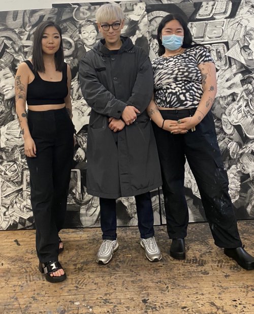 prettytabi: Top in NYC with artists Sasha Gordon and Anna Park at the “Wonder Women” exhibition 2205