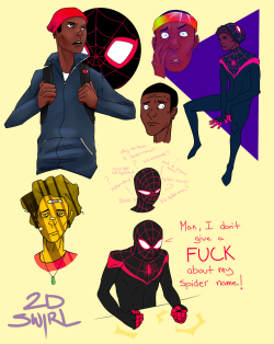 2dswirl:  Miles doodles based on Childish