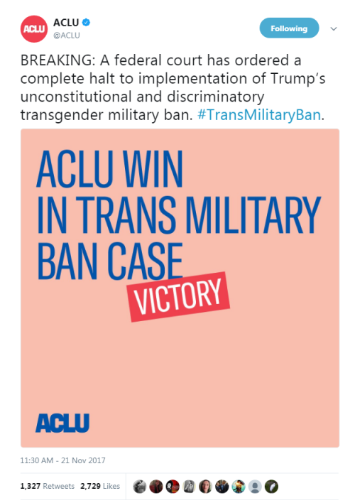 BREAKING: A federal court has ordered a complete halt to implementation of Trump’s unconstitutional 